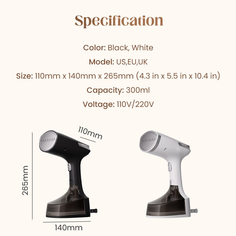 High-Power Handheld Garment Steamer