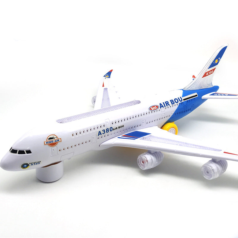 Electric Model Aircraft with Sound and LED Lights