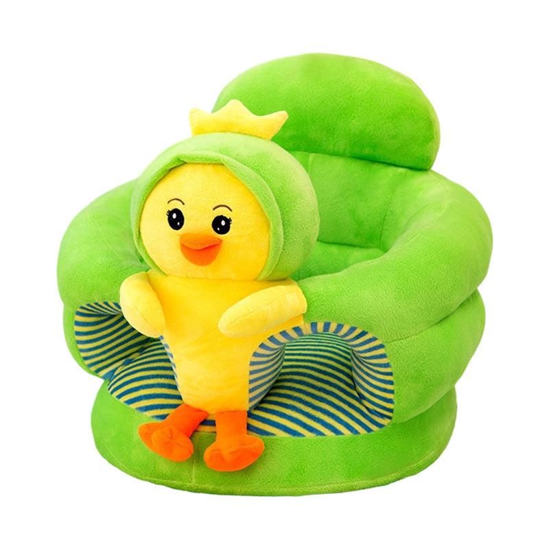 🐻 Soft, Safe & Washable – Cartoon Baby Floor Sofa with Removable Cover. Perfect for Sit-Up Play. Half Price. Free UK Delivery