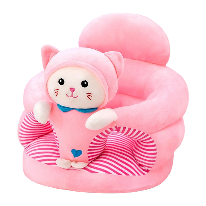 🐻 Soft, Safe & Washable – Cartoon Baby Floor Sofa with Removable Cover. Perfect for Sit-Up Play. Half Price. Free UK Delivery