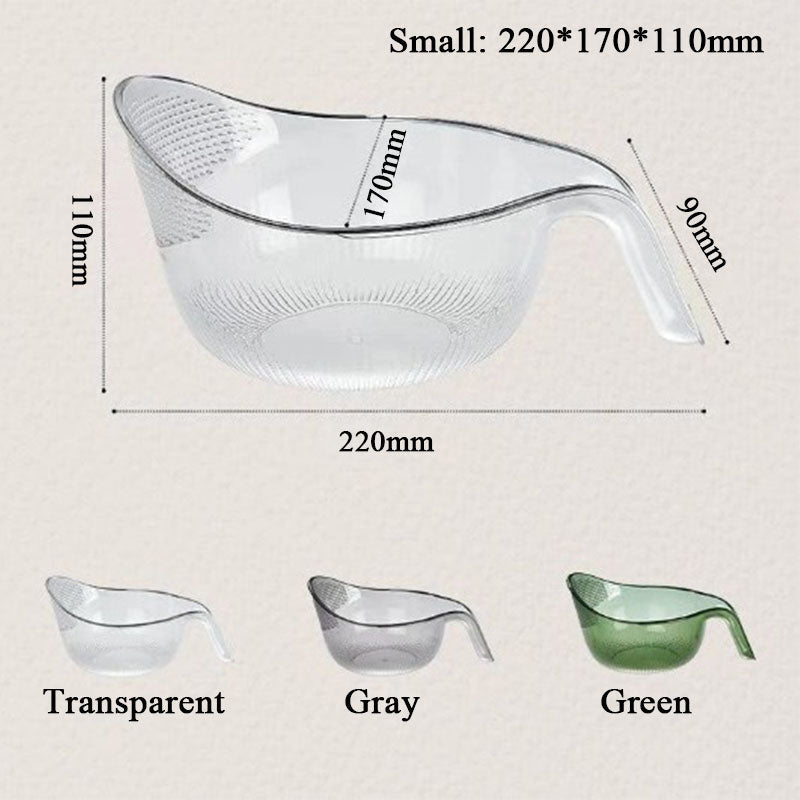 🥳HOT SALE🥳💞50K+ SOLD! Rice Washing Bowl – From £7.99! Dual-function, fine mesh & ergonomic handle. Washes & drains perfectly – grab yours! ✅