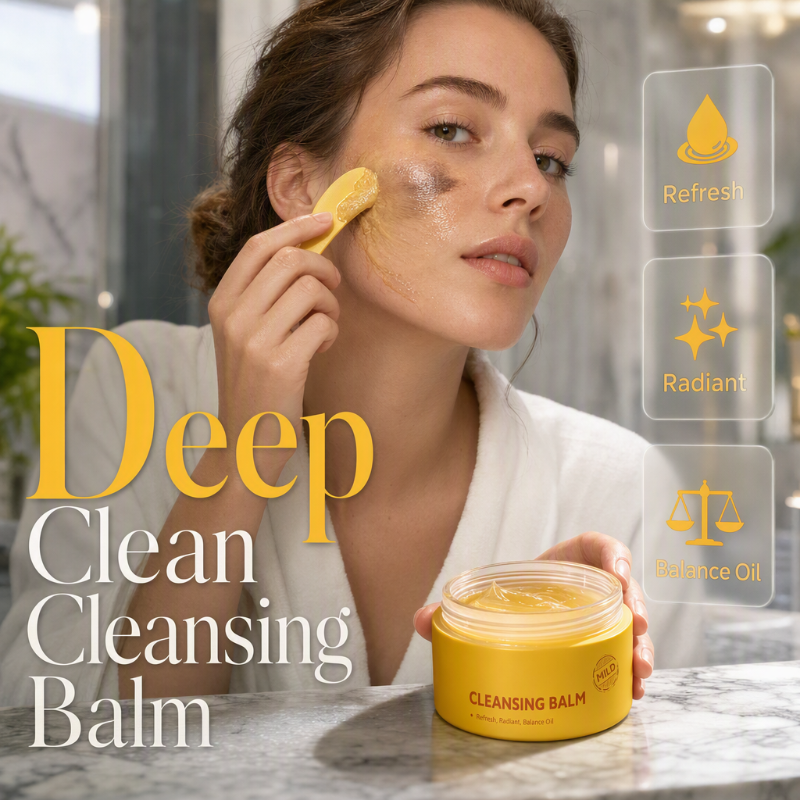 📢 LIMITED TIME 50% OFF & IN STOCK! ⏰ Deep Clean Cleansing Balm – Melts Makeup, Sunscreen & Daily Buildup – Fresh Comfortable Finish ✨