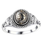 Retro Sun and Moon Totem Ring