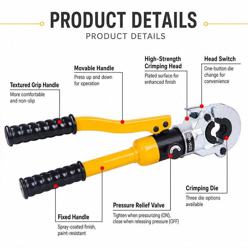 🔧 Hydraulic Pipe Crimping Tool