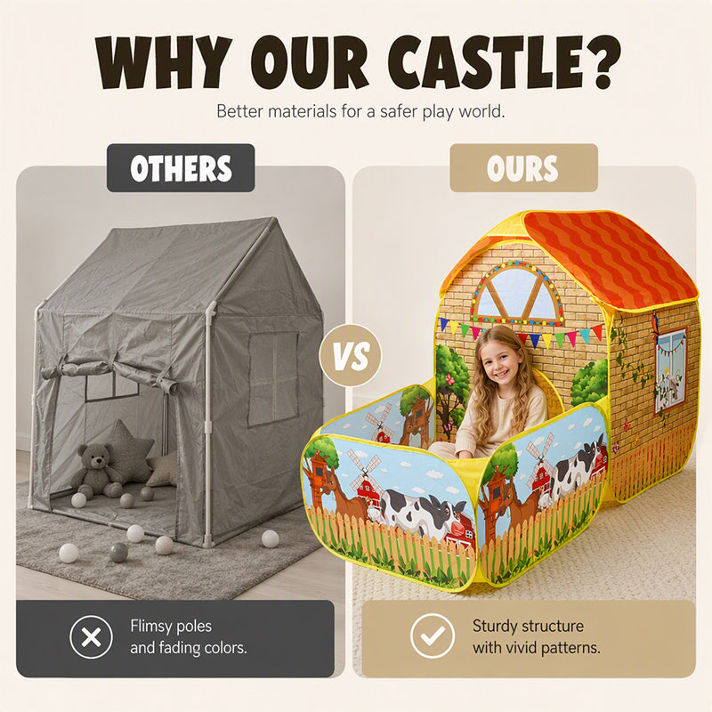 ⏳Limited-time 55% off⏰Adorable Kids’ Indoor Playhouse Tent⛺🏰