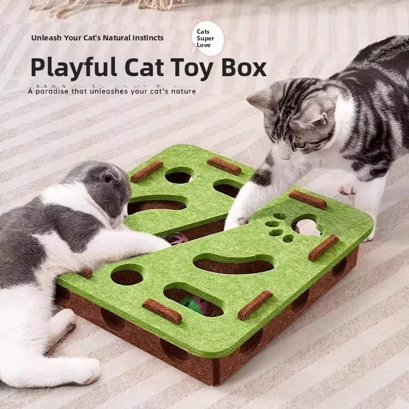 🎄LIMITED-TIME 50% OFF! ⏰Interactive Felt Maze Toy for Cats