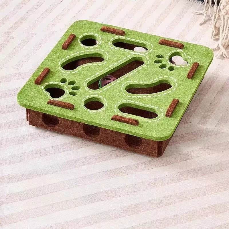 🎄LIMITED-TIME 50% OFF! ⏰Interactive Felt Maze Toy for Cats