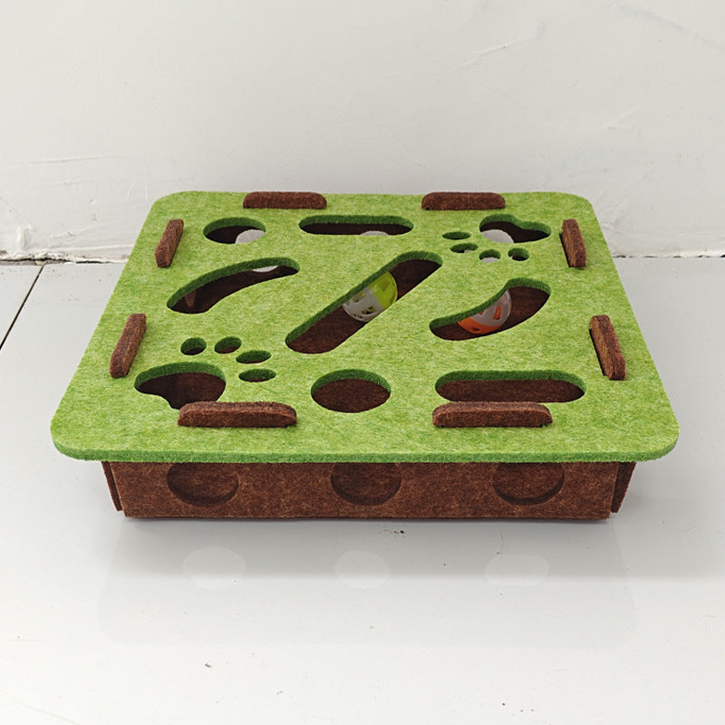 🎄LIMITED-TIME 50% OFF! ⏰Interactive Felt Maze Toy for Cats