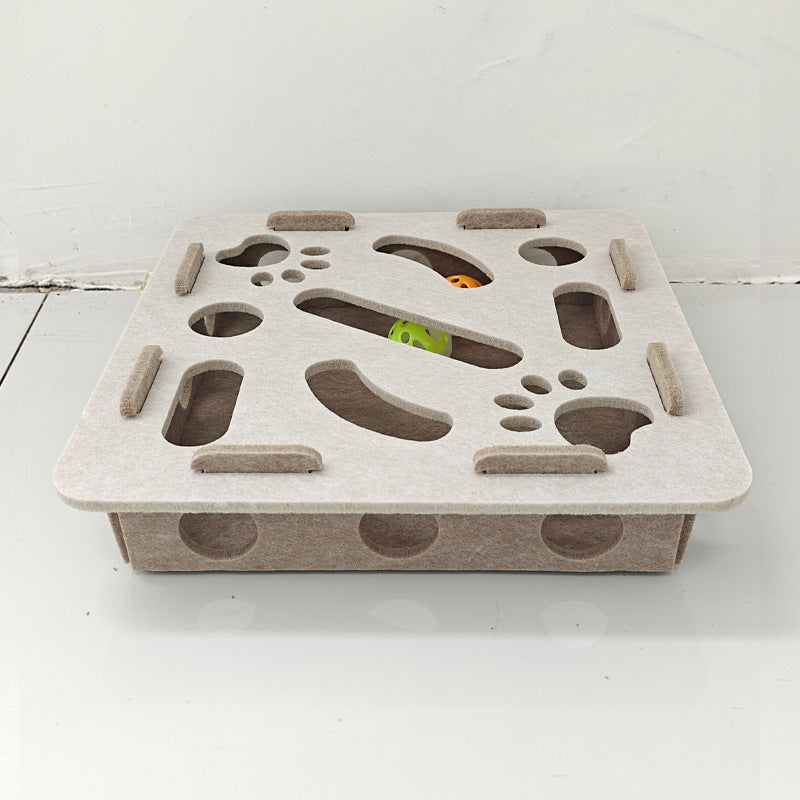 🎄LIMITED-TIME 50% OFF! ⏰Interactive Felt Maze Toy for Cats