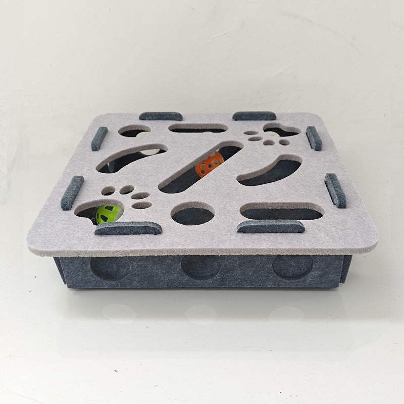 🎄LIMITED-TIME 50% OFF! ⏰Interactive Felt Maze Toy for Cats