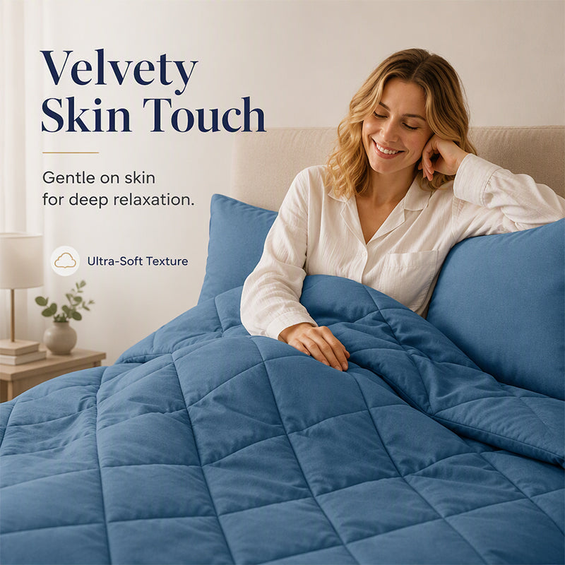 🛏️ LIMITED-TIME 50% OFF! ✨ 3-Piece Quilted Comforter Set with Shams – All-Season Microfiber