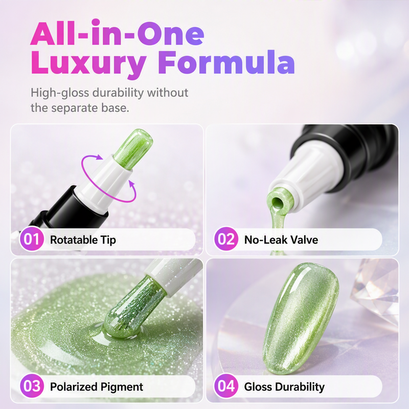 🌸 50% OFF NOW! 🌸Glitter Cat Eye Nail Polish Pen Set