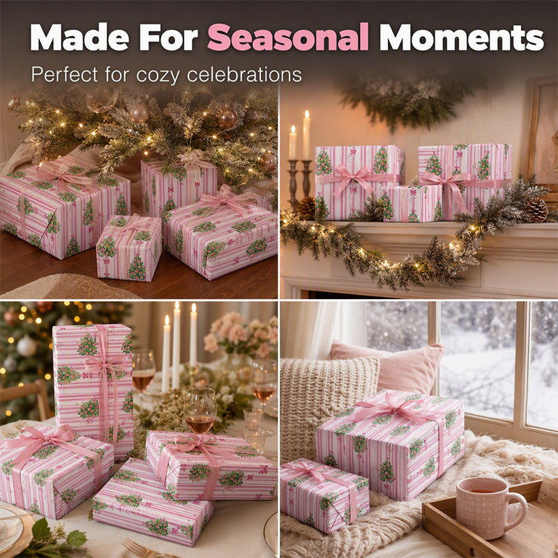 🎄 🎁 Christmas Wrapping Paper for Holiday Gifts – Festive Prints, Smooth Foldability & Elegant Holiday Patterns ✨