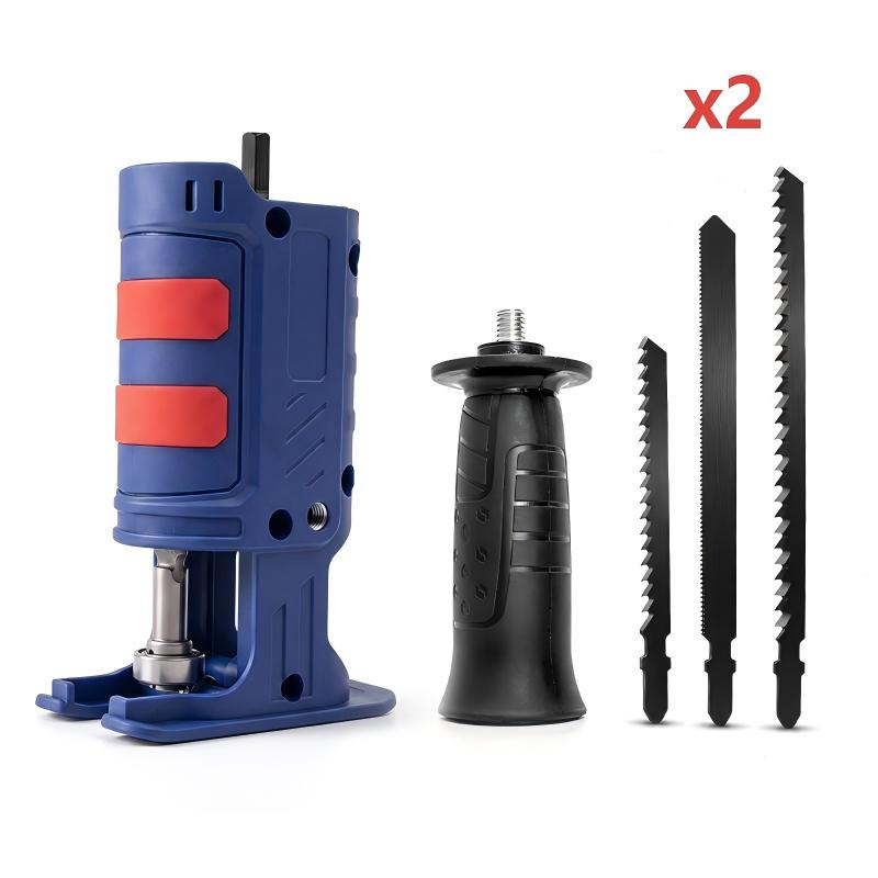 🔧⚡ Drill-to-Reciprocating Saw Adapter – 50% OFF! 3 interchangeable blades, ergonomic handle, compact 0.4kg – turn your drill into a multi-cutter.