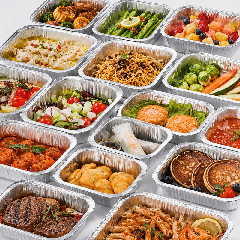 Aluminum Foil Food Containers with Lids