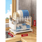 📢📢50% OFF !! ⏰2-Tier Dish Drying Rack with Drainboard