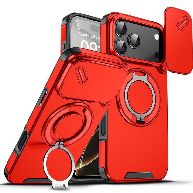 Magnetic Phone Case with Ring Stand For iPhone