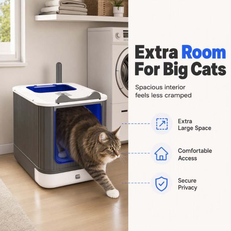 Odor-Control Covered Litter Box