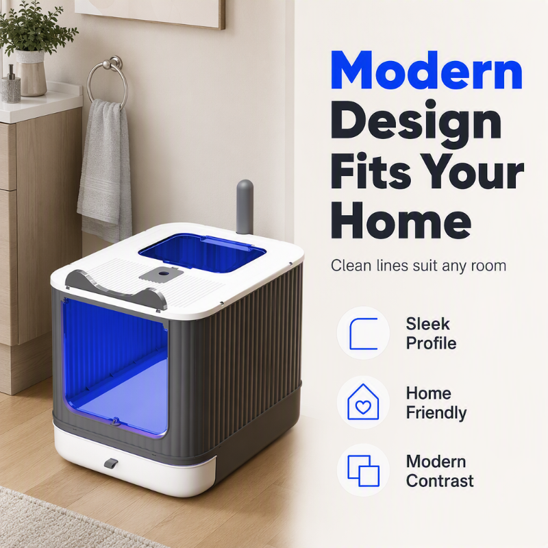 Odor-Control Covered Litter Box