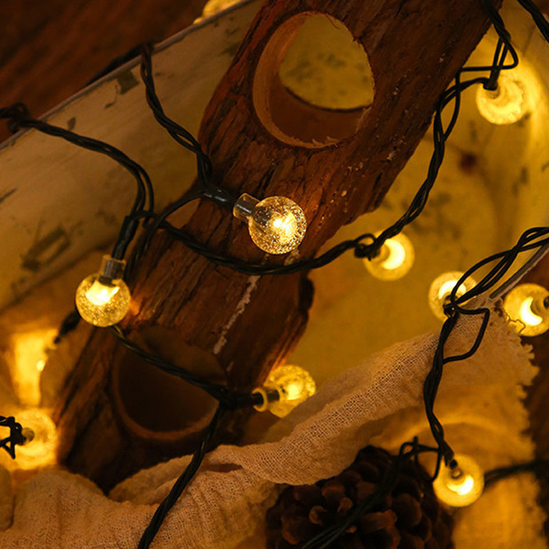 Waterproof Bubble Solar String Lights for Patio