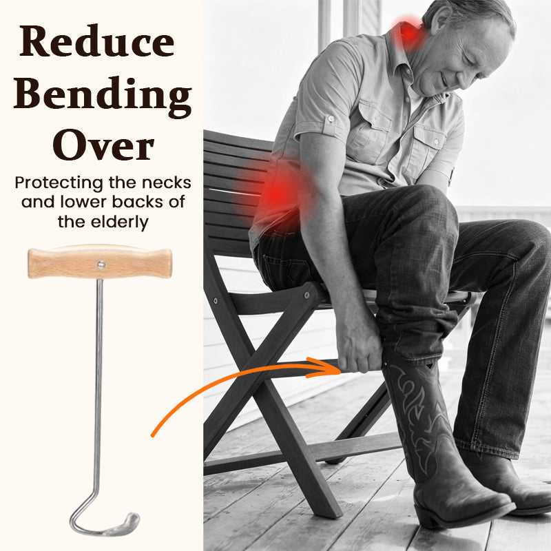 Ergonomic T-Handle Stainless Steel Boot Puller