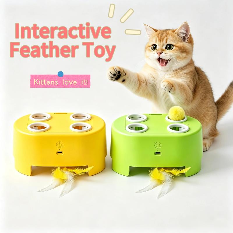 🐱 Interactive Whack-a-Mole Cat Toy – 3 Play Modes, Fun Indoor Exercise & Brain Game for Cats
