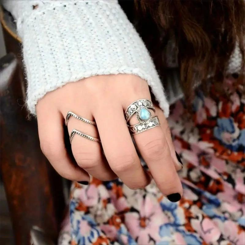 ✨Vintage Carved Teardrop Ring for Women