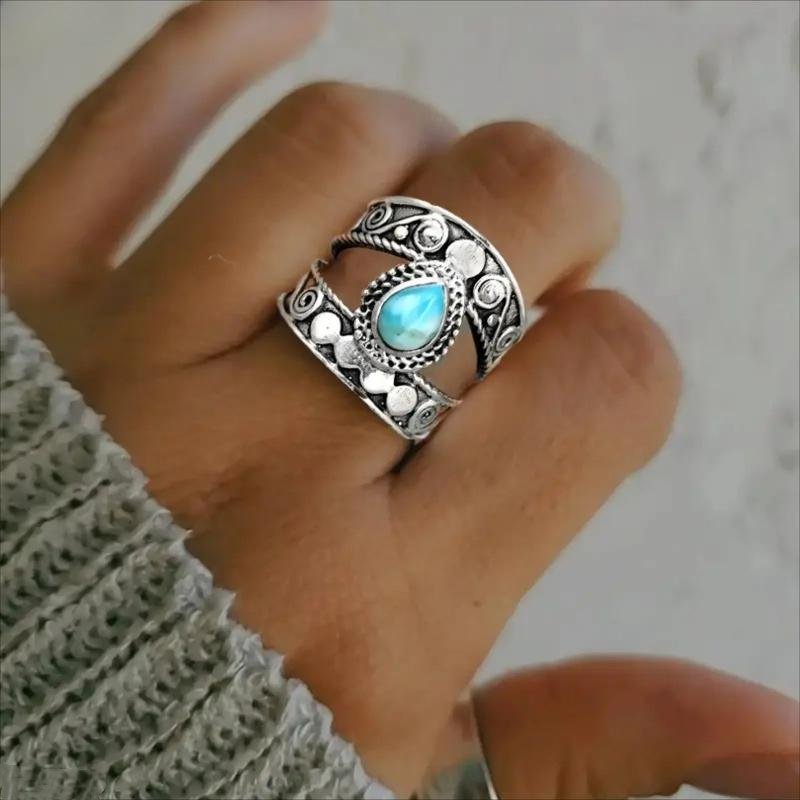 ✨Vintage Carved Teardrop Ring for Women