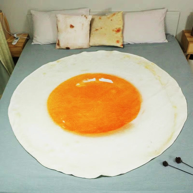 Food Themed Blanket, 1/2 Counts Realistic Donut & Pizza & Tortilla Pattern Throw Blanket, Soft Comfortable Nap Blanket for Home & Office, Cozy Throw Blankets, Blanket Gifts