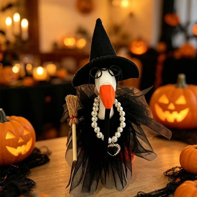 Halloween Porch Goose Witch Costume Set