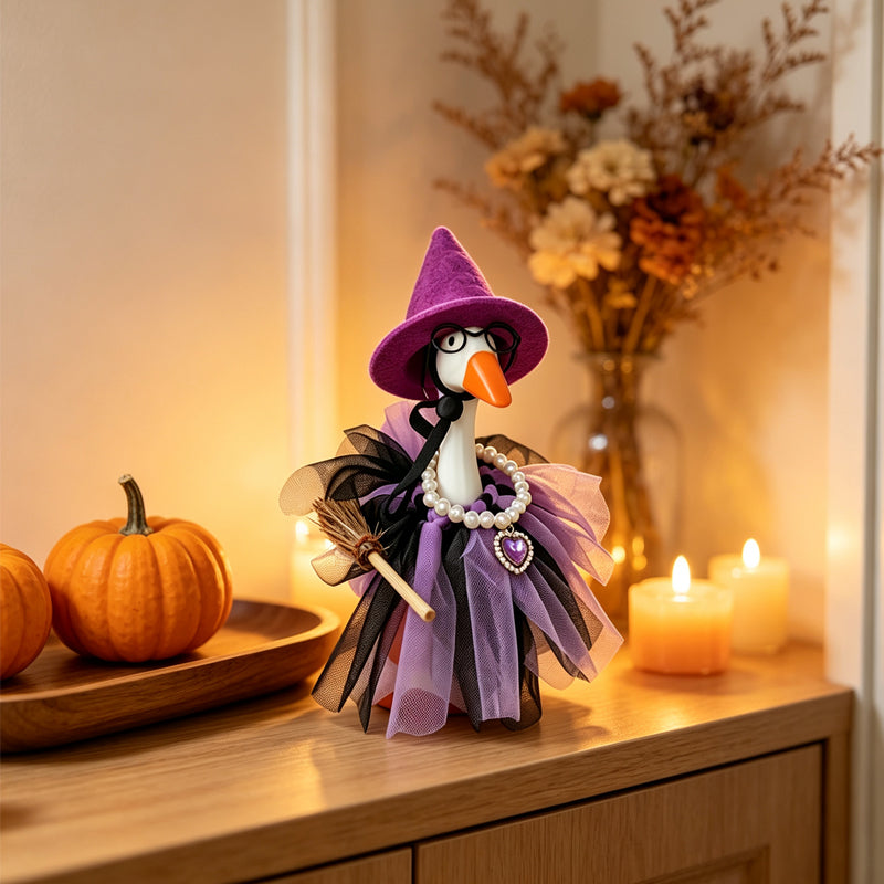 Halloween Porch Goose Witch Costume Set