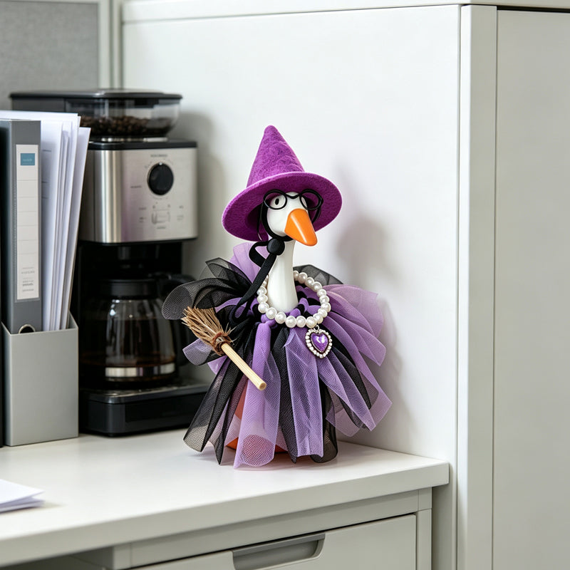 Halloween Porch Goose Witch Costume Set