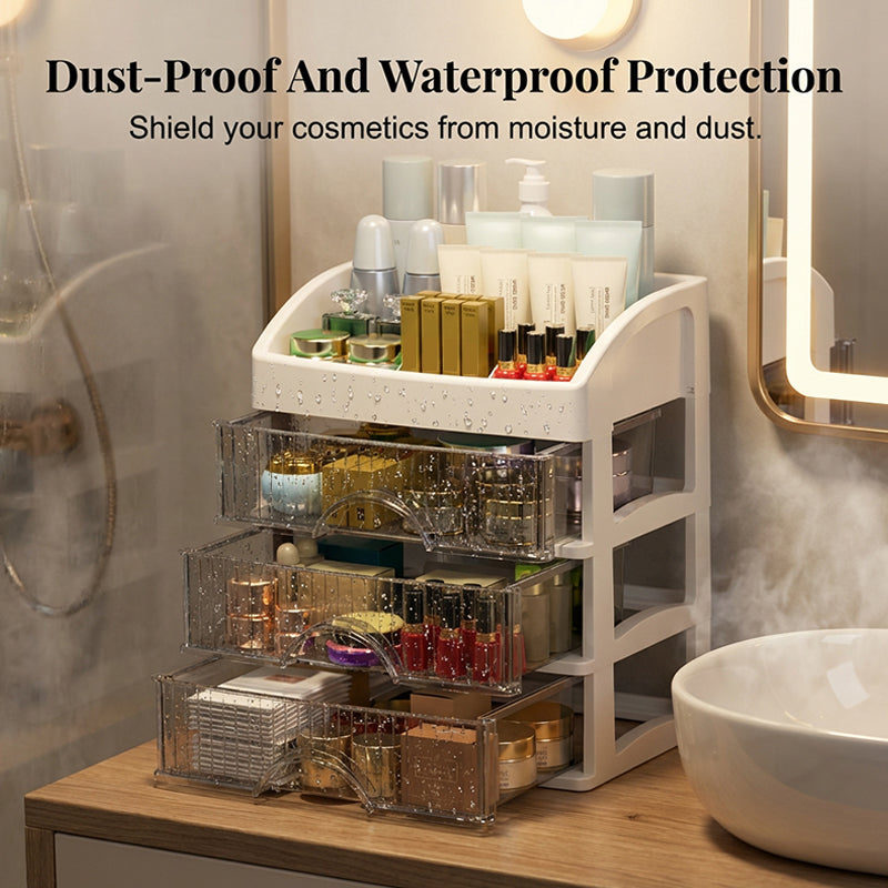Stackable Desktop Organizer with Clear Drawers