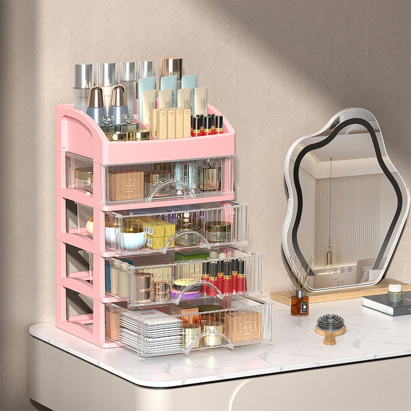 Stackable Desktop Organizer with Clear Drawers