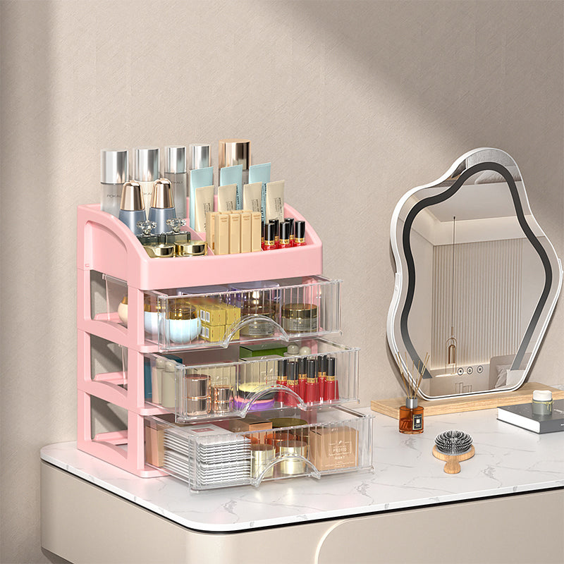 Stackable Desktop Organizer with Clear Drawers