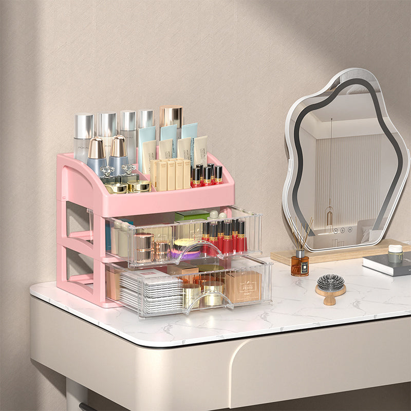 Stackable Desktop Organizer with Clear Drawers