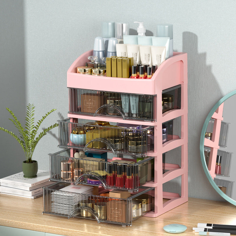 Stackable Desktop Organizer with Clear Drawers