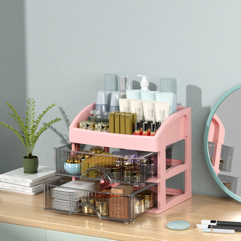Stackable Desktop Organizer with Clear Drawers