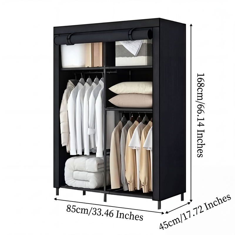 🧵 Easy‑Assemble Non‑Woven Fabric Wardrobe – Spacious, Sturdy, Dust‑proof ✨