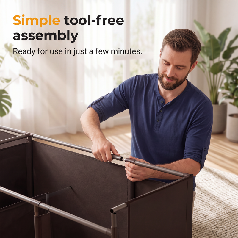 🧵 Easy‑Assemble Non‑Woven Fabric Wardrobe – Spacious, Sturdy, Dust‑proof ✨