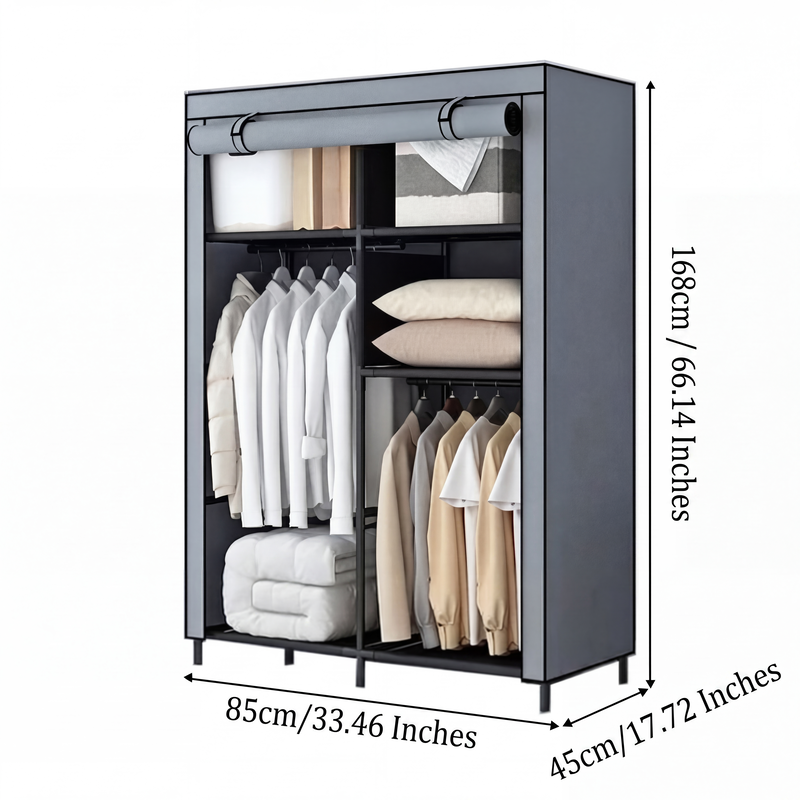 🧵 Easy‑Assemble Non‑Woven Fabric Wardrobe – Spacious, Sturdy, Dust‑proof ✨