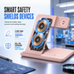 3 in 1 Foldable Wireless and Desktop Phone Stand