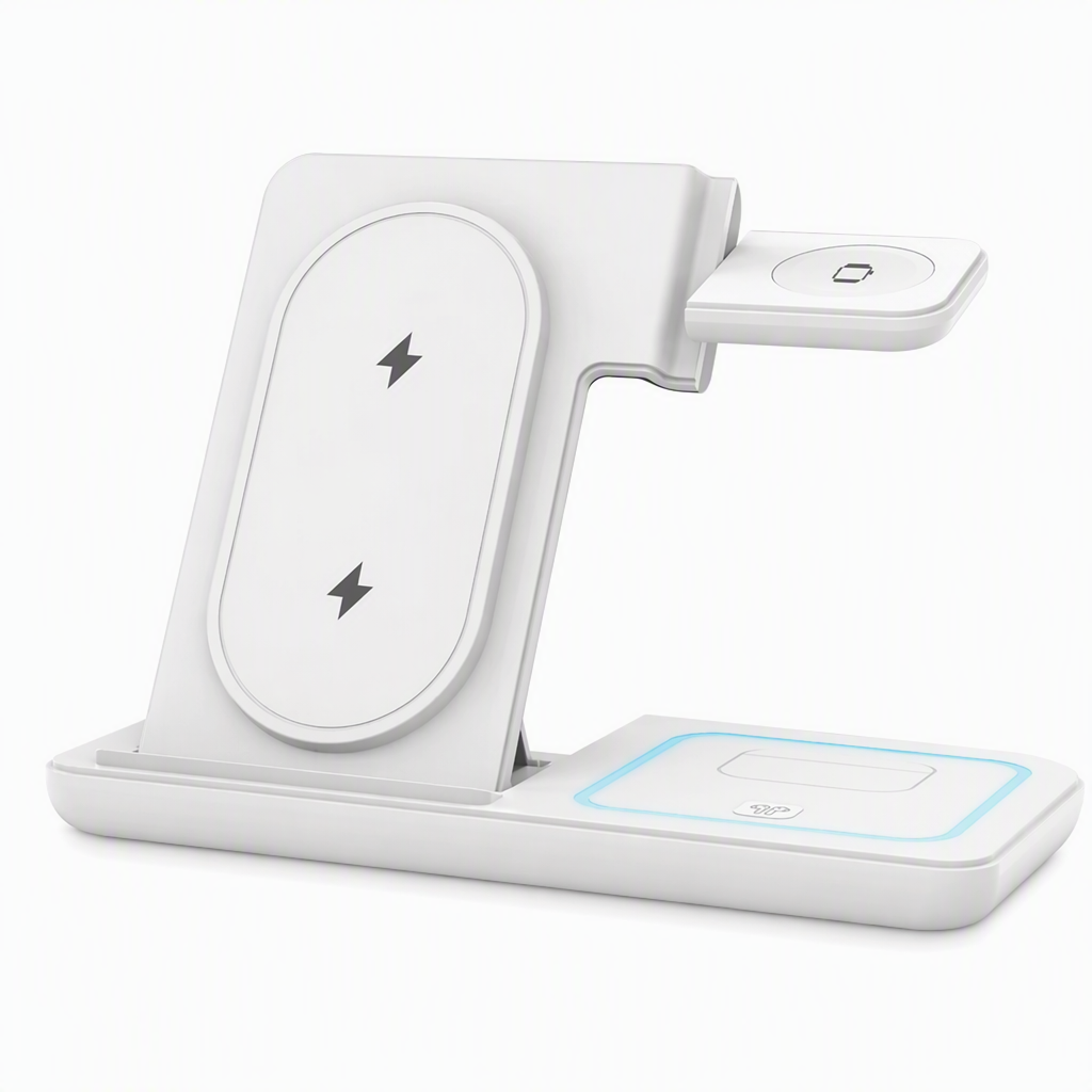 3 in 1 Foldable Wireless and Desktop Phone Stand