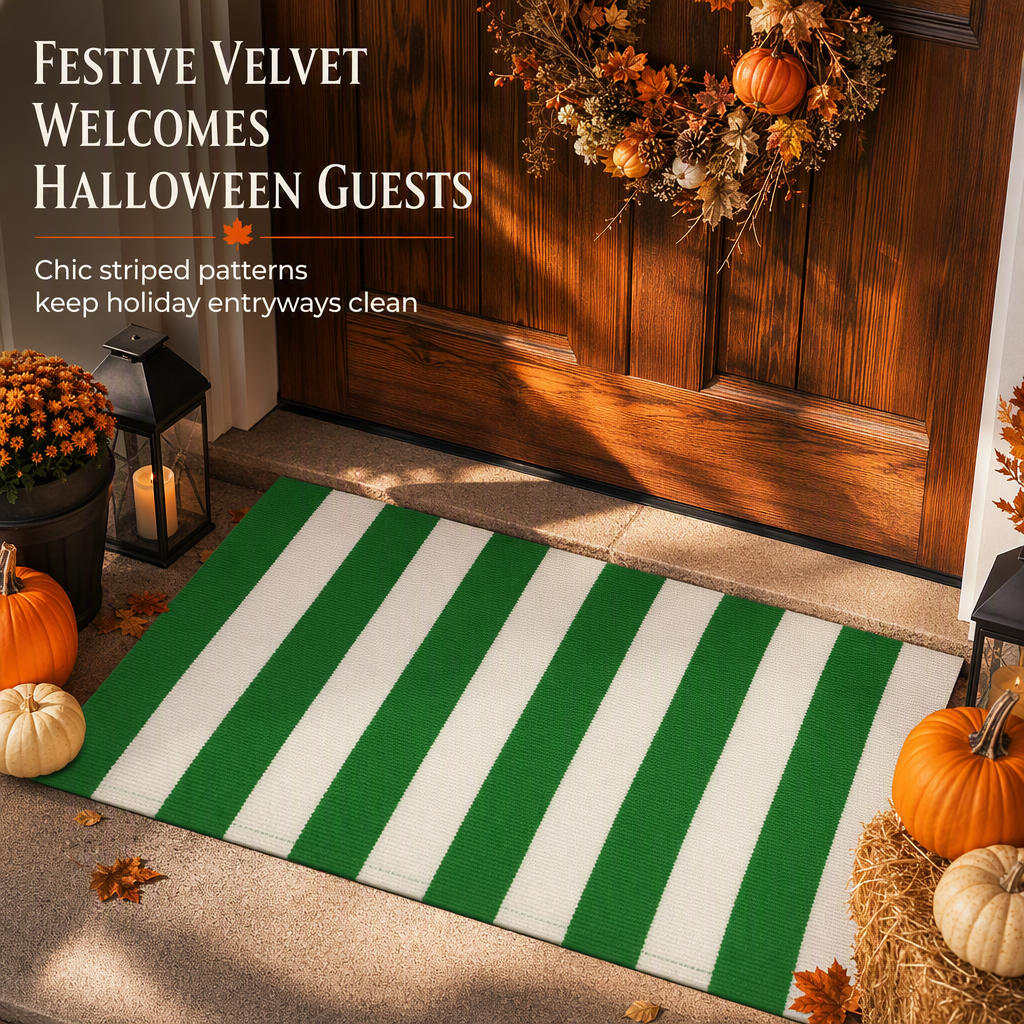 Simple Striped Non-Slip Door Mat
