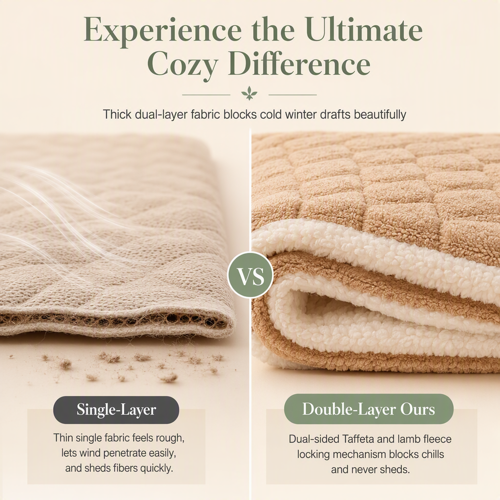🌸 50% OFF NOW! 🌸Heavyweight Double-Layer Thickened Sherpa Flannel Fleece Warm Throw Blanket