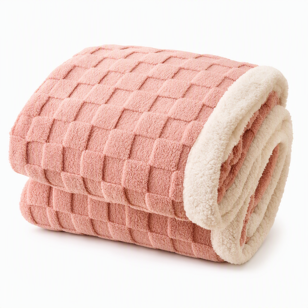 🌸 50% OFF NOW! 🌸Heavyweight Double-Layer Thickened Sherpa Flannel Fleece Warm Throw Blanket