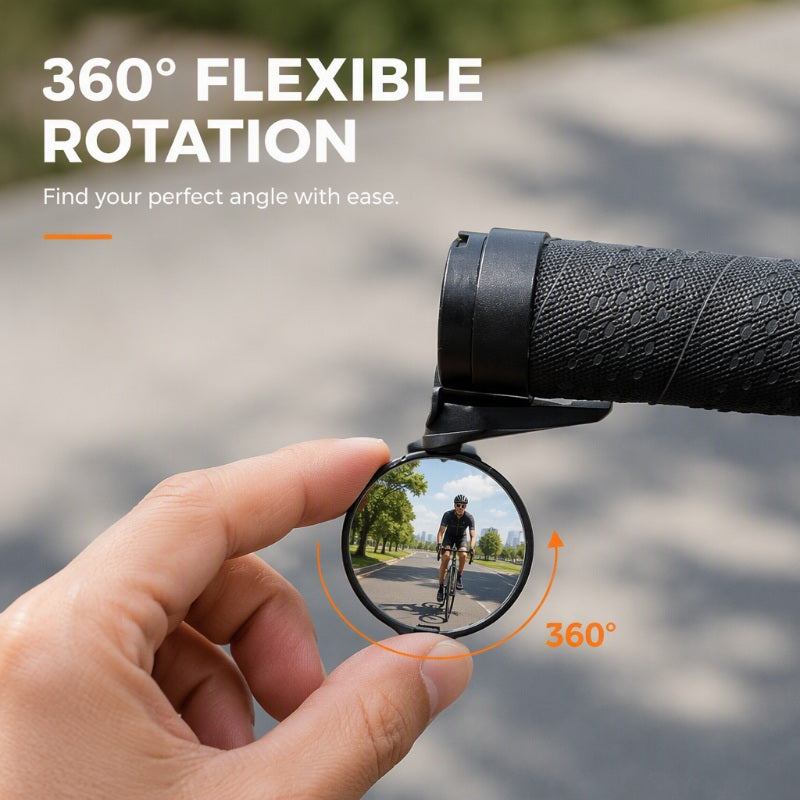 📢📢50% OFF !! ⏰360-Degree Rotatable Bike Handlebar Mirror