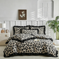 🛏️✨Leopard Print Ruffled Duvet Cover Set