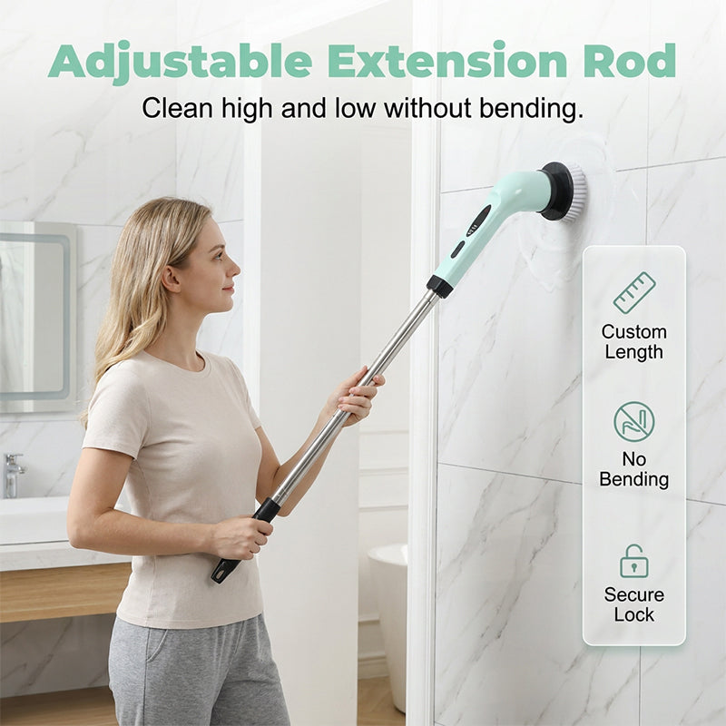 Multi-Functional Cordless Electric Spin Scrubber