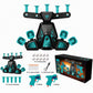Electric Hovering Ball Target Shooting Game Set with Toy Guns and Floating Balls Glow in the Dark Electronic Target for Kids